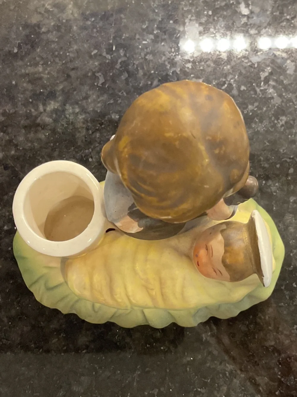 Angel Baby Jesus Candle Holder